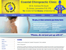 Tablet Screenshot of coastal-chiropracticclinic.com